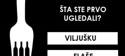 Šta ste prvo ugledali na slici – viljušku ili flaše?