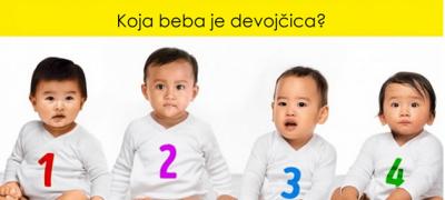 Psihološki test: Koja od četiri bebe je devojčica?