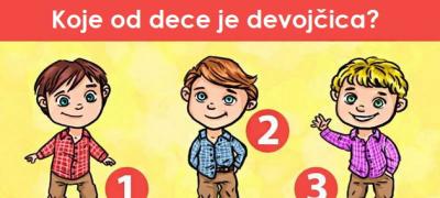 Test opažanja: Koje od dece je devojčica?